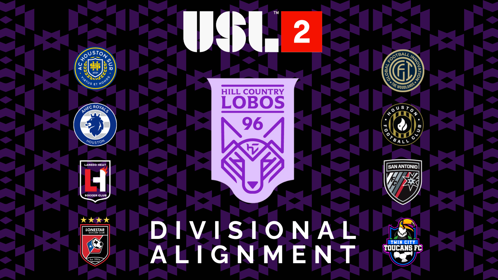 USL 2 Divisional Alignments